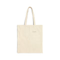 Minimal Canvas Tote Bag — Subtle 'HUSH' Embroidered Cotton Tote